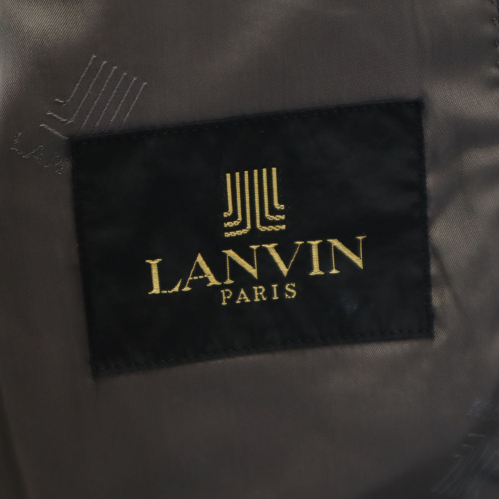 LANVIN ランバン 80s 90s ヴィンテージ テーラードジャケット R48-45 グレー メンズ