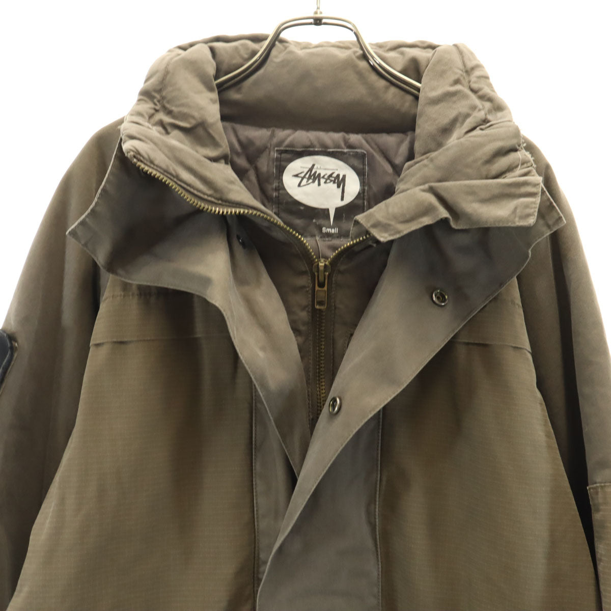 STUSSY ステューシー 中綿ジャケット S ブラウン メンズ