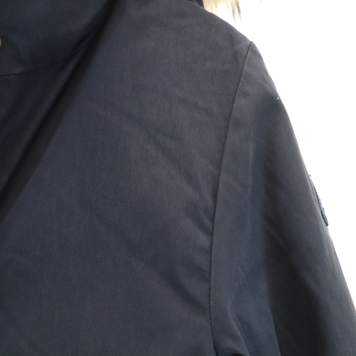 Pyrenex ピレネックス ダウンジャケット 38 ネイビー ラクーンファー付き レディース