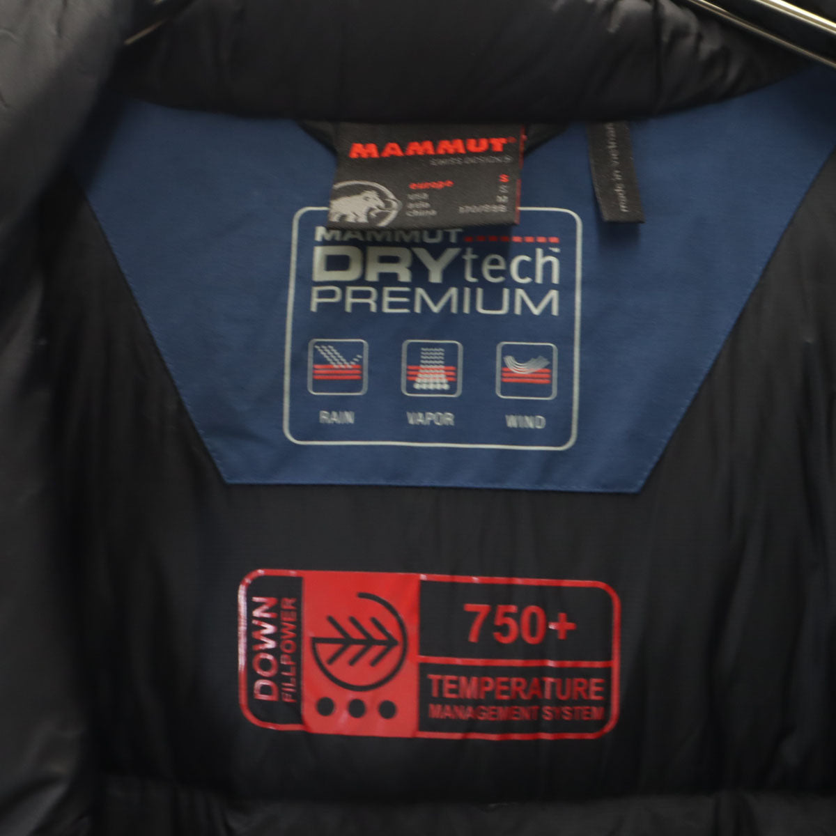 Mammut マムート DRYtech ダウンジャケット M ネイビー アウトドア メンズ