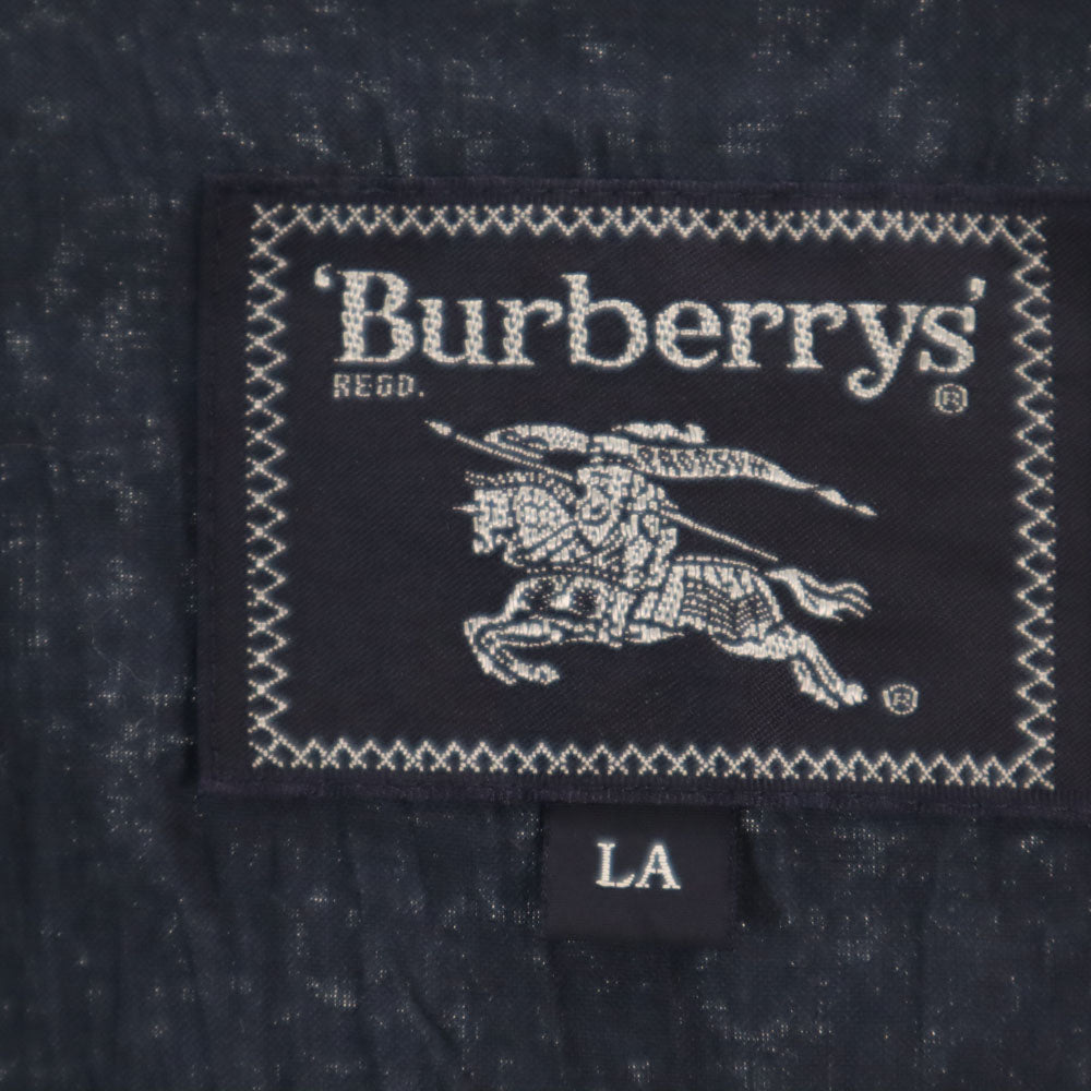 Burberrys バーバリーズ 90s オールド 日本製 ステンカラーコート LA ネイビー メンズ