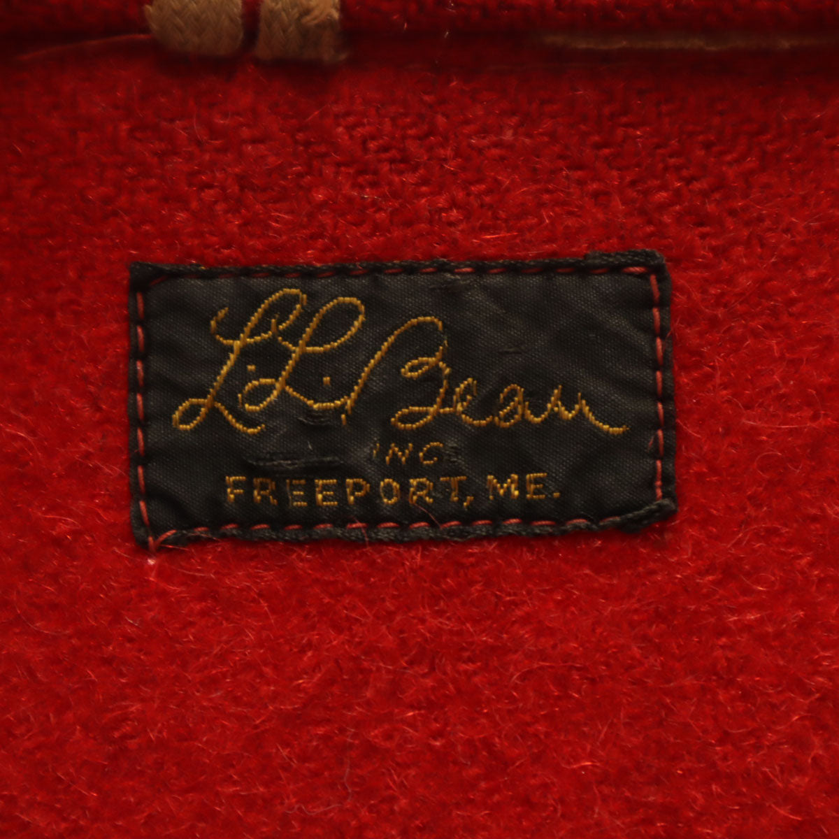 L.L.Bean エルエルビーン 50s 筆記体タグ ヴィンテージ ハンティングジャケット レッド アウトドア メンズ