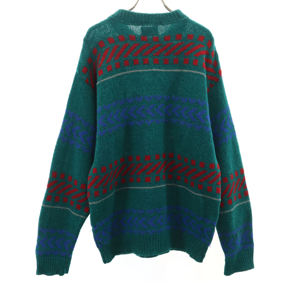 PENDLETON ペンドルトン 70s USA製 ヴィンテージ 総柄 長袖 セーター M グリーン ニット メンズ