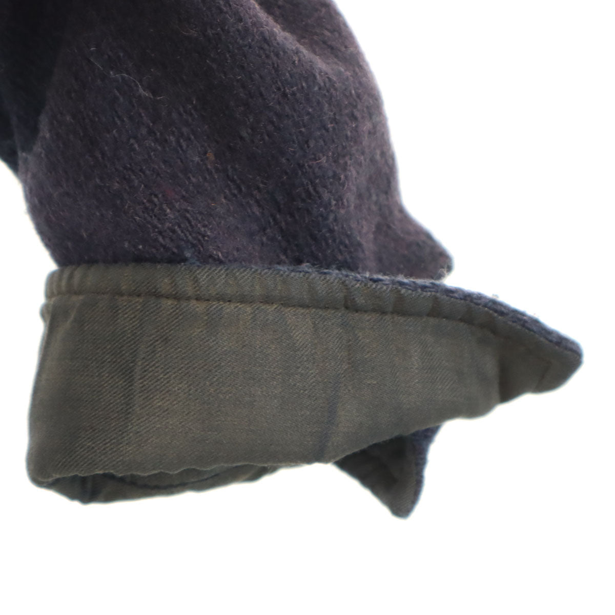 melton メルトン 70s USA製 ヴィンテージ 長袖 ウールシャツ M ネイビー メンズ