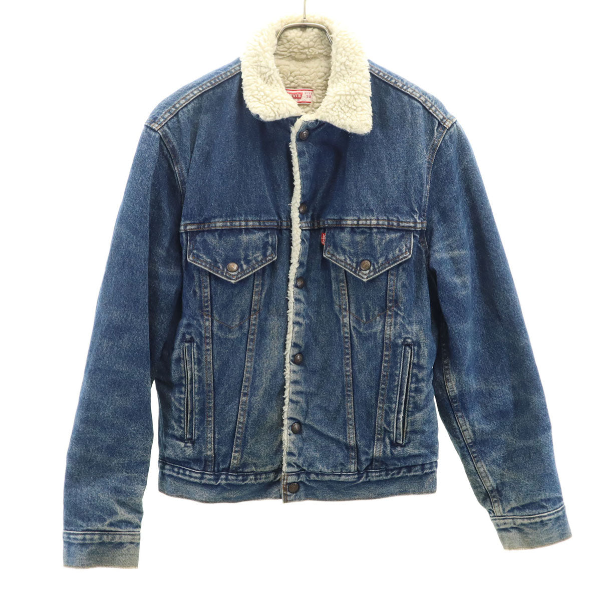 Levi's リーバイス 80s ヴィンテージ USA製 デニムジャケット 38 ウォッシュブルー 裏ボア トラッカー ジージャン メンズ