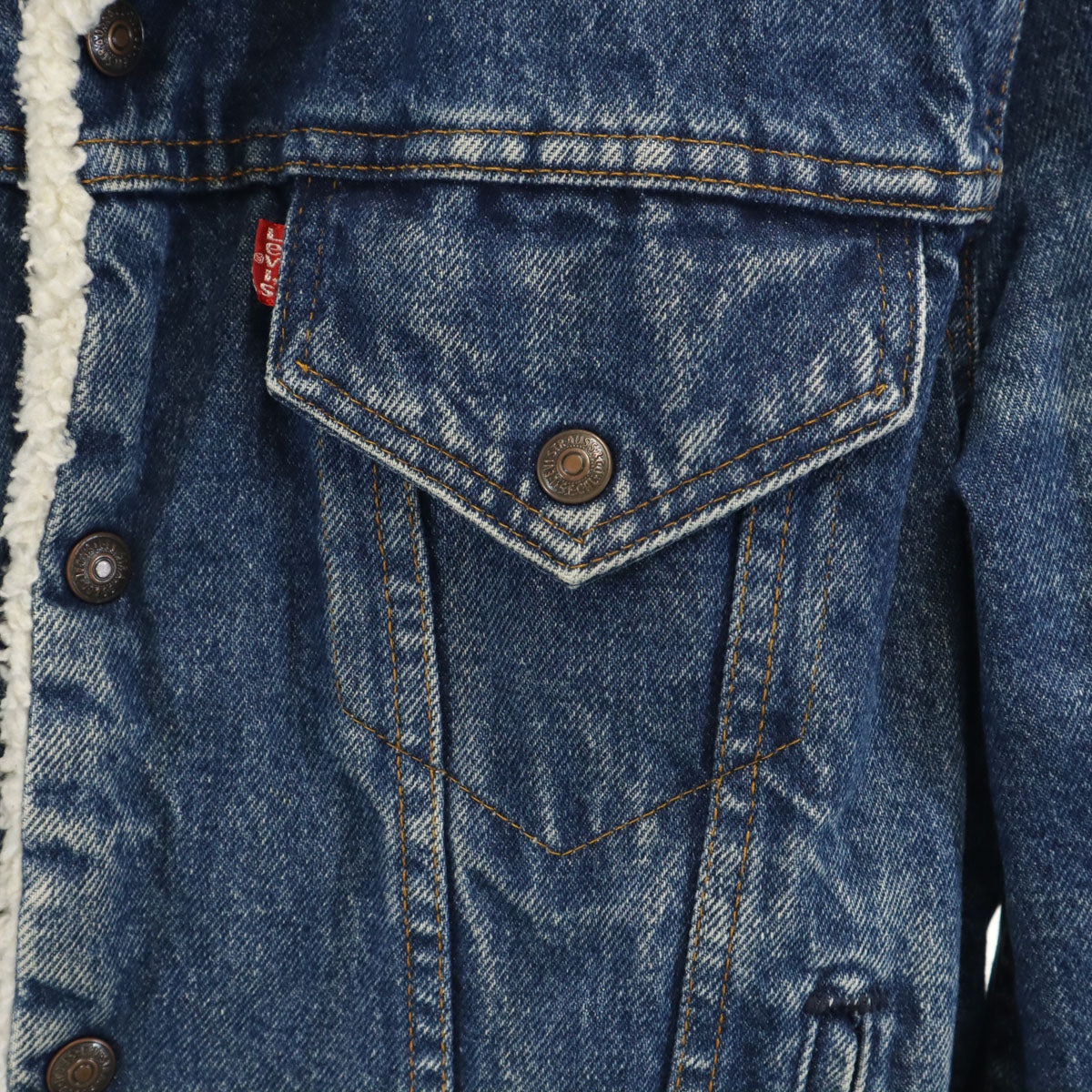 Levi's リーバイス 80s ヴィンテージ USA製 デニムジャケット 38 ウォッシュブルー 裏ボア トラッカー ジージャン メンズ