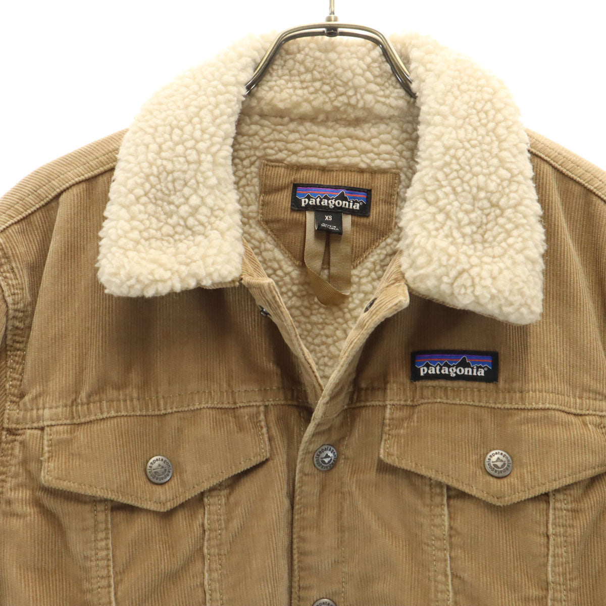 patagonia パタゴニア パイルラインド コーデュロイ トラッカー ジャケット XS ベージュ 26520FA20 アウトドア 裏ボア メンズ