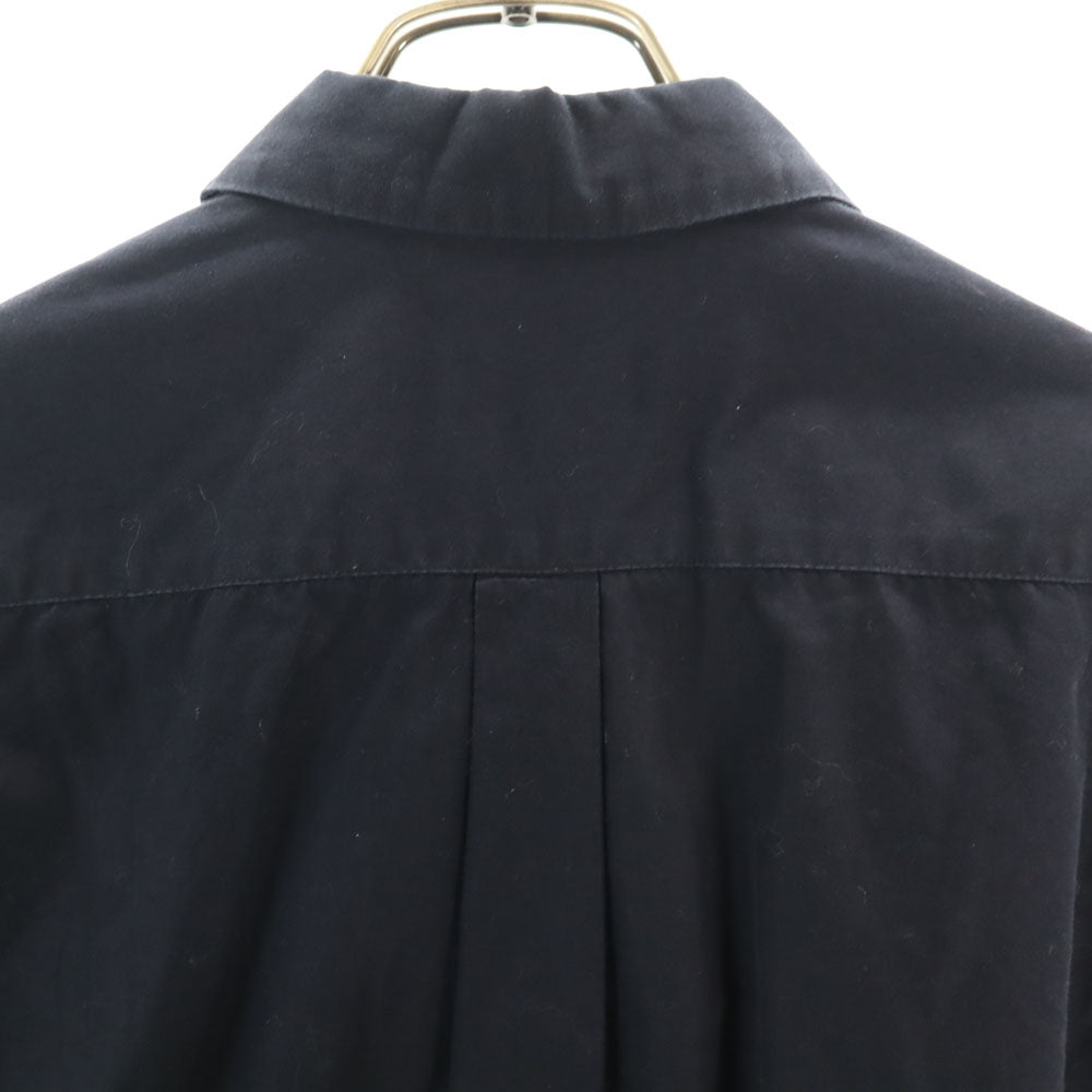robe de chambre ローブドシャンブル 1997年 90s オールド 日本製 長袖 丸襟 コットンシャツ S ネイビー COMME des GARCONS レディース