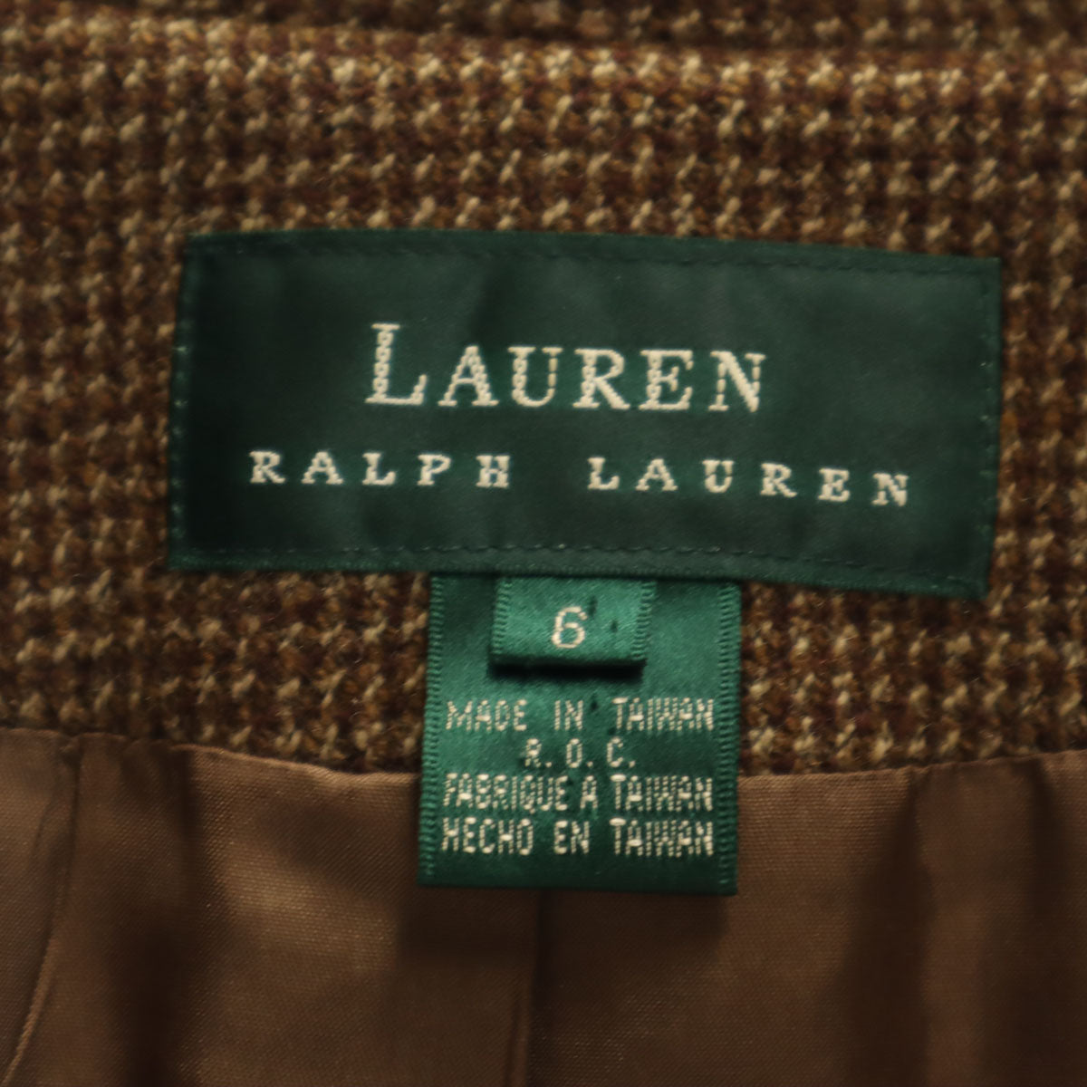 LAUREN RALPH LAUREN ローレンラルフローレン ブルゾン 6 ブラウン ジャケット レディース