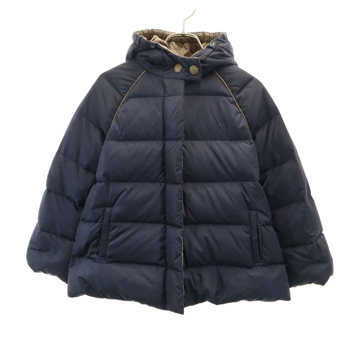 FENDI フェンディ イタリア製 中綿ジャケット 8A ネイビー キッズ