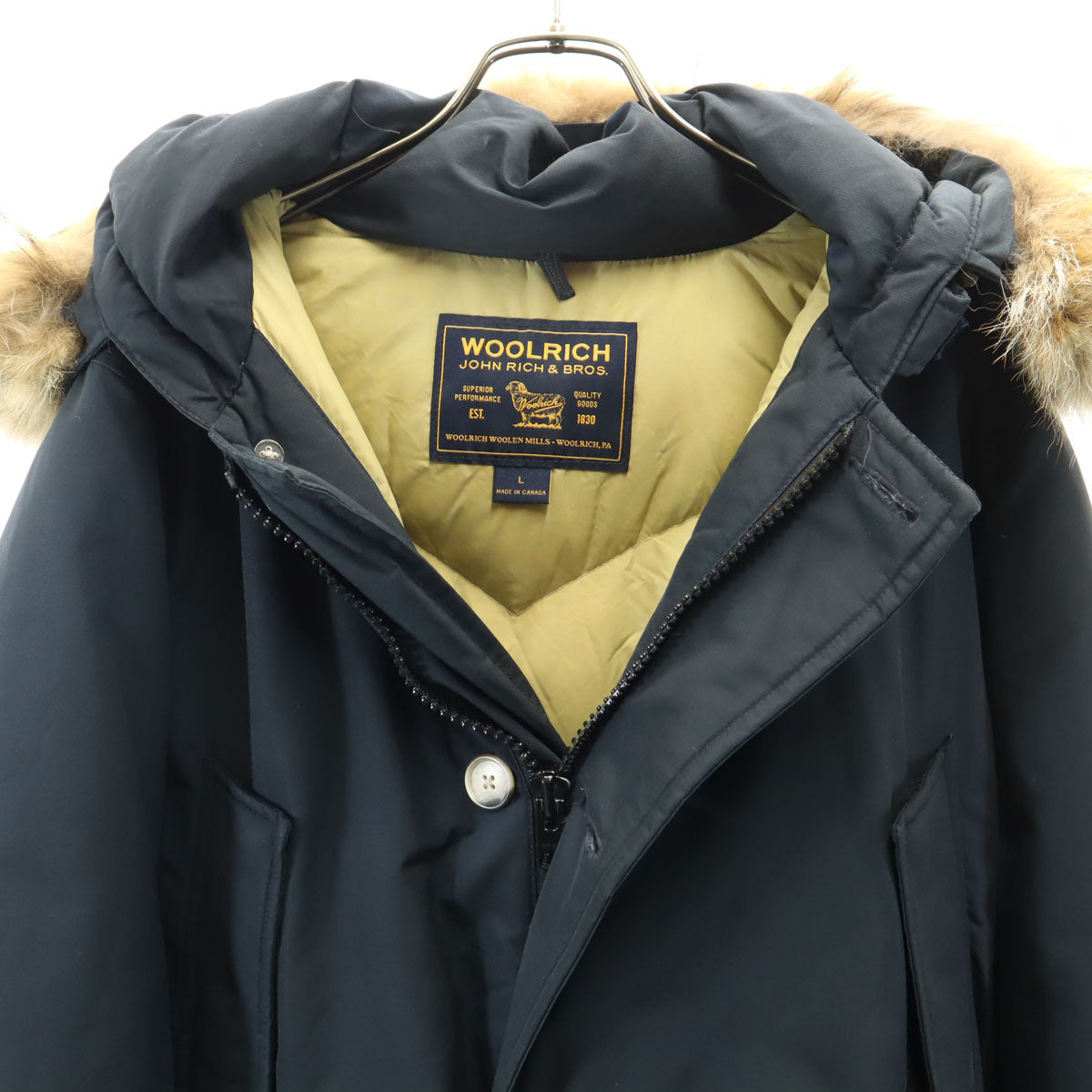 WOOLRICH ウールリッチ ダウンコート L ネイビー メンズ