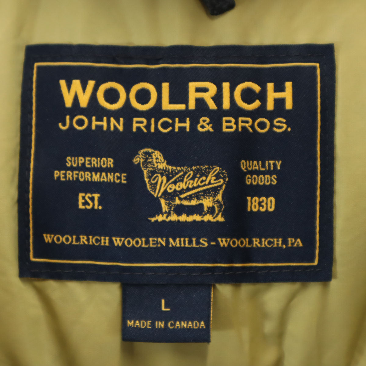 WOOLRICH ウールリッチ ダウンコート L ネイビー メンズ