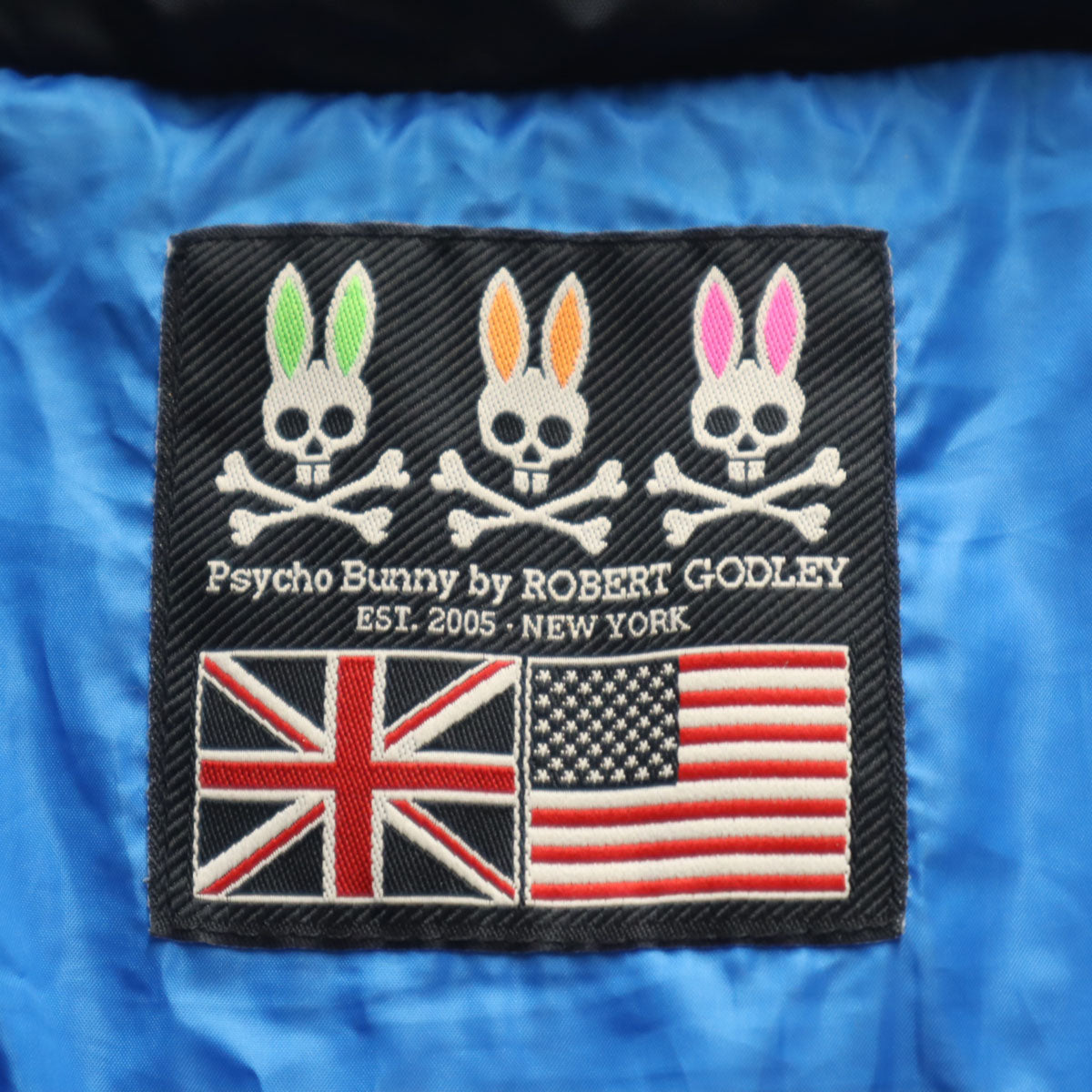 Psycho Bunny サイコバニー ダウンジャケット M ブルー系 メンズ