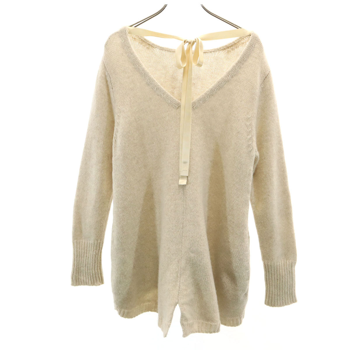 suzuki takayuki スズキタカユキ 日本製 ウール カシミヤブレンド 長袖 ニット ベージュ系 セーター レディース