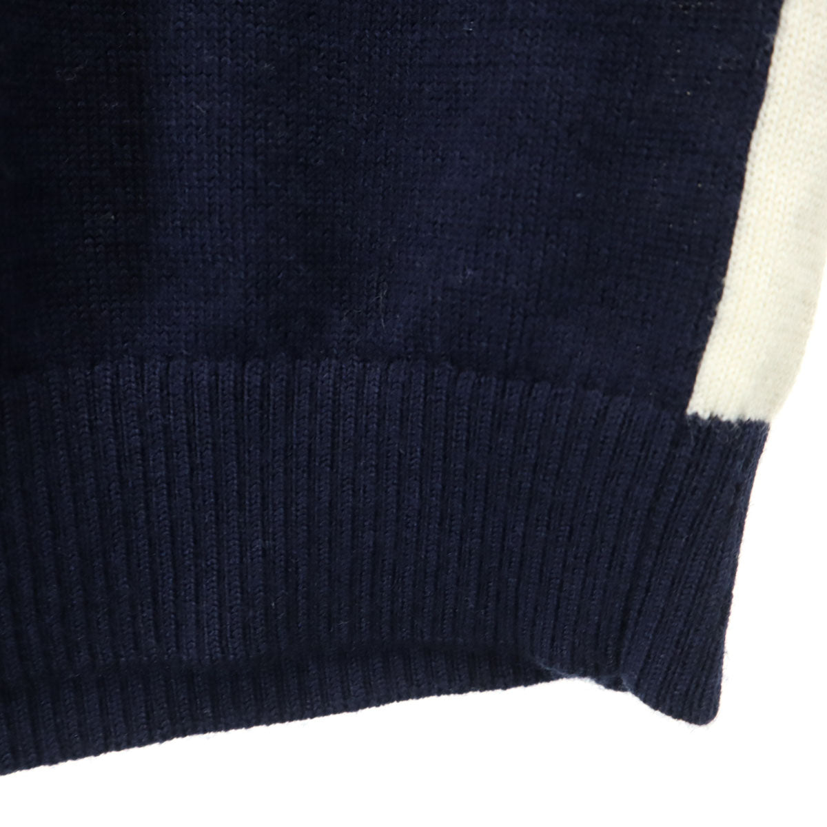 J.LINDEBERG ジェイリンドバーグ 長袖 ハイネック ウール ニット XS ネイビー系 セーター レディース