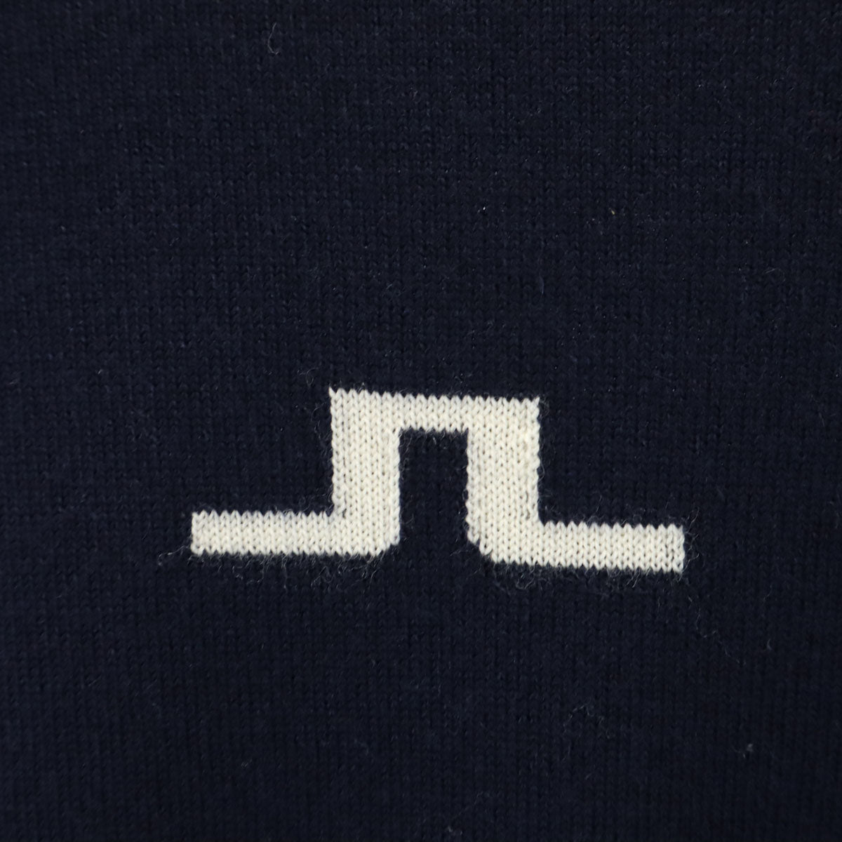 J.LINDEBERG ジェイリンドバーグ 長袖 ハイネック ウール ニット XS ネイビー系 セーター レディース