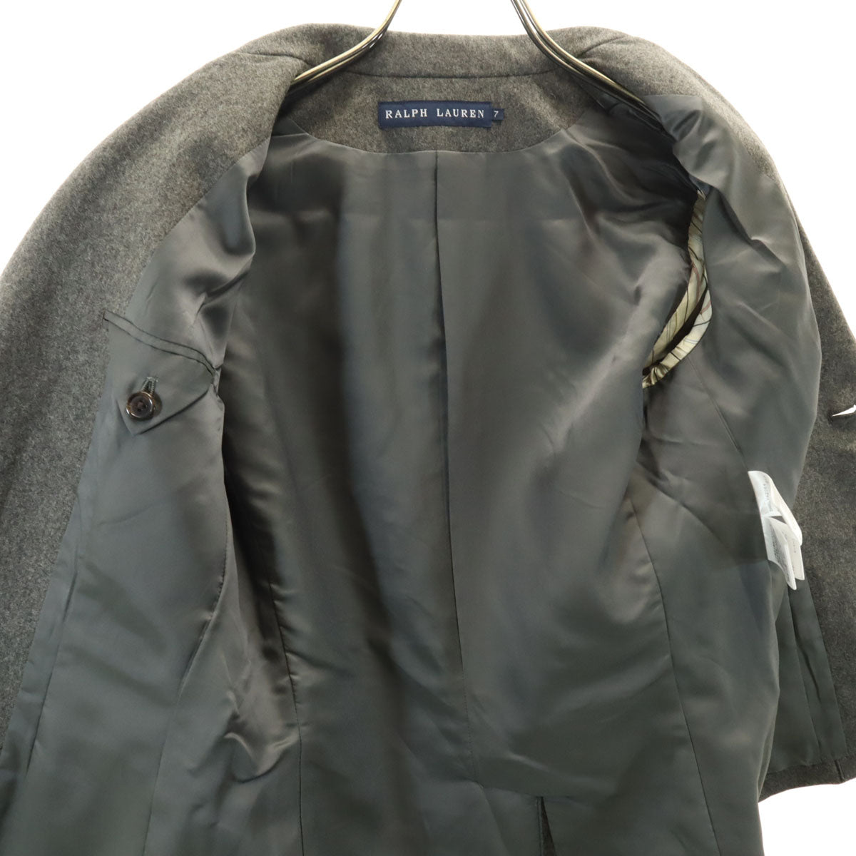 RALPH LAUREN ラルフローレン ウールブレンド テーラードジャケット 7 グレー キッズ