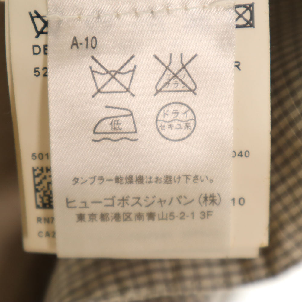 BOSS HUGO BOSS ボスヒューゴボス トルコ製 テーラードジャケット 52 グレー メンズ