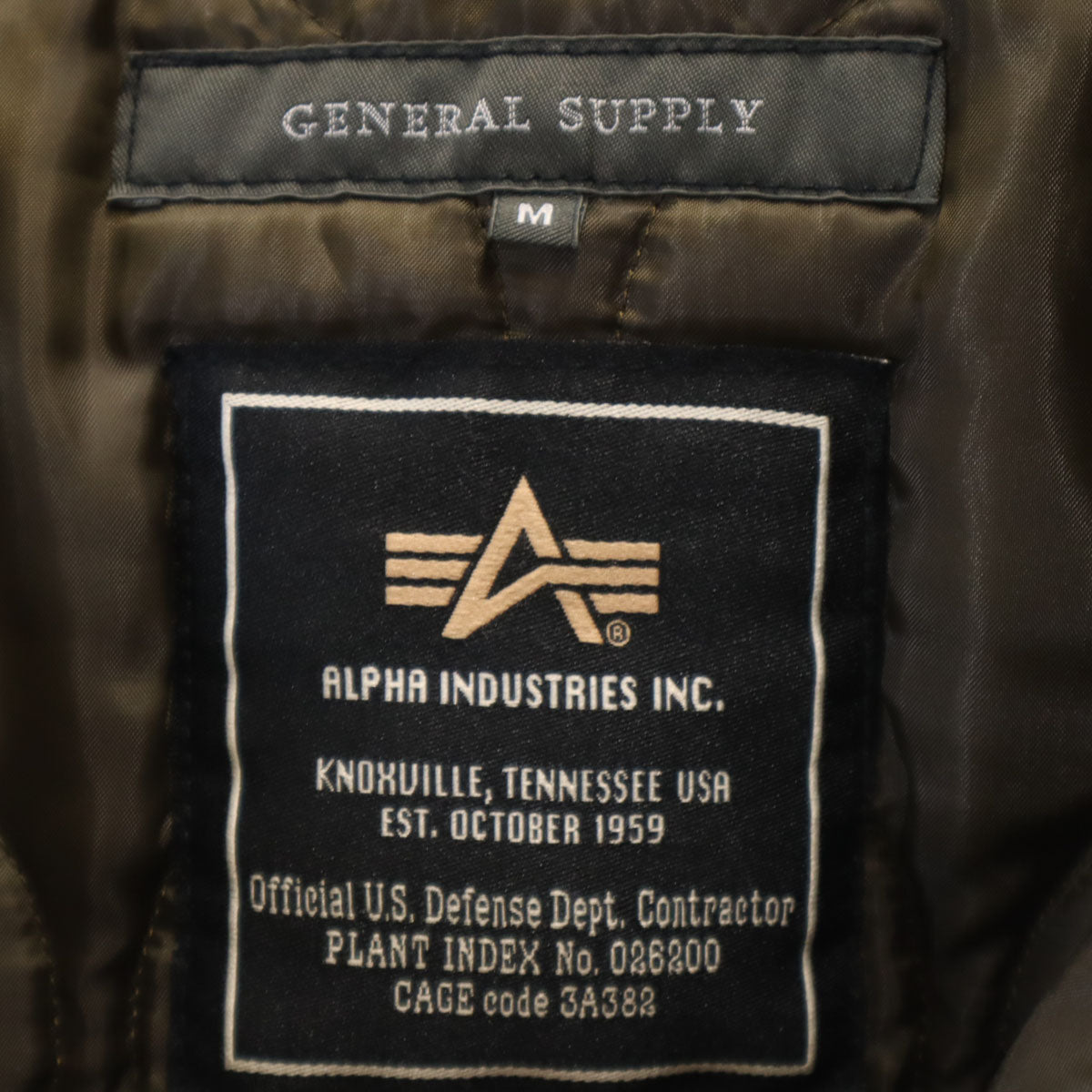 ALPHA INDUSTRIES INC アルファインダストリーズ SHIPS GENERAL SUPPLY シップス ジェネラルサプライ N-3B フライトジャケット M グレー メンズ