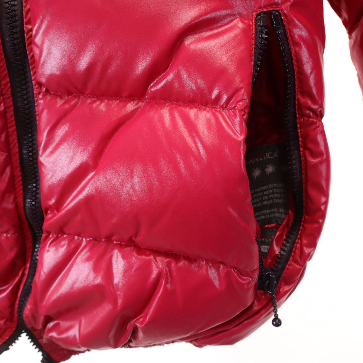 DUVETICA デュベティカ リバーシブル ダウンジャケット 40 レッド系 レディース