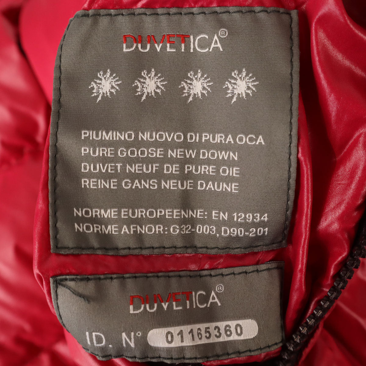 DUVETICA デュベティカ リバーシブル ダウンジャケット 40 レッド系 レディース