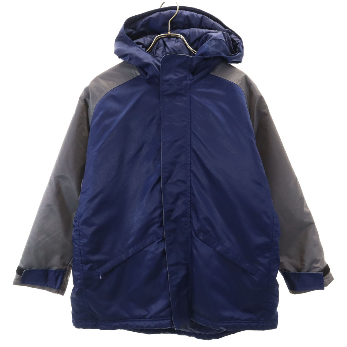 NIKE ナイキ 90s 00s オールド 白タグ 中綿 ベンチコート M(10-12) ネイビー系 キッズ