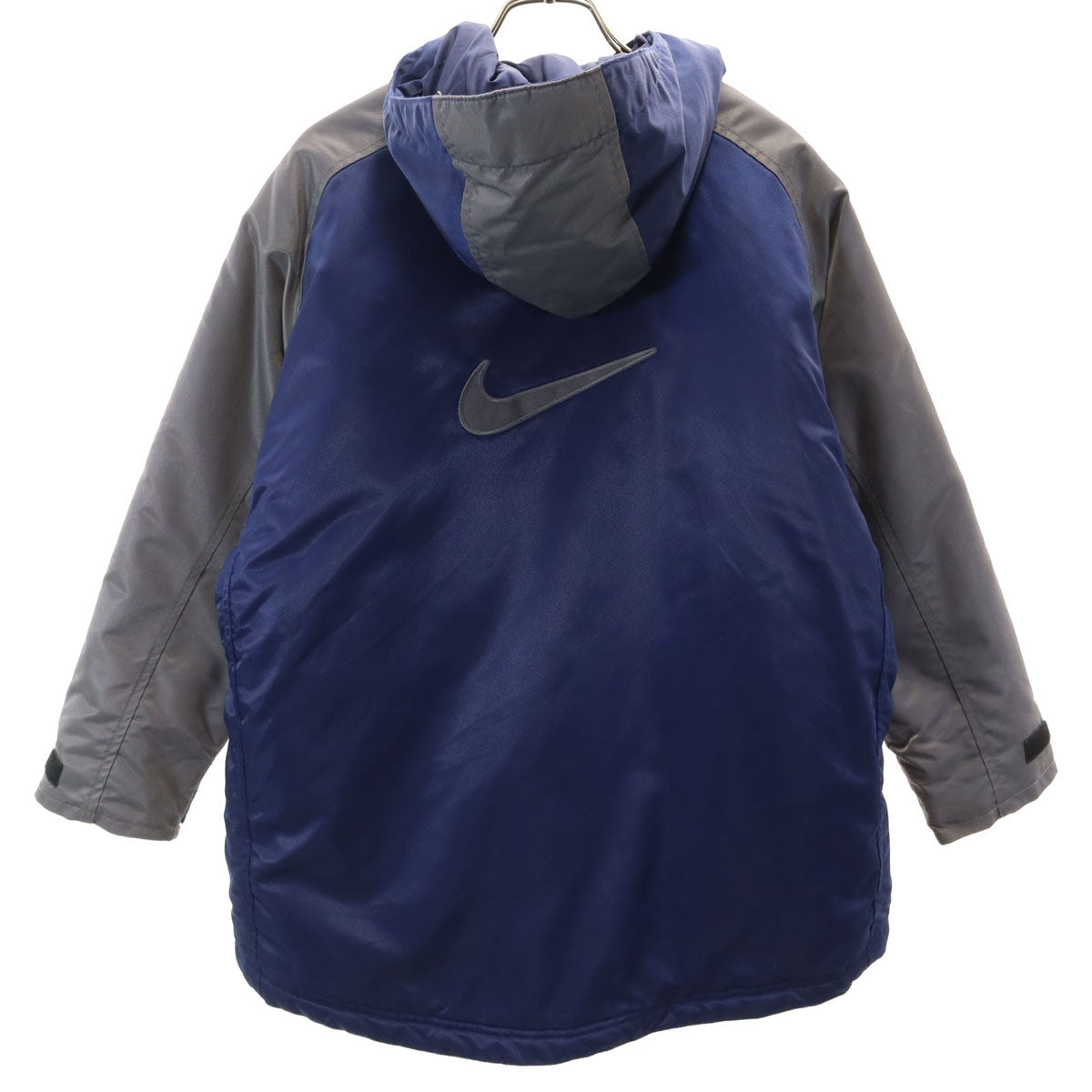 NIKE ナイキ 90s 00s オールド 白タグ 中綿 ベンチコート M(10-12) ネイビー系 キッズ
