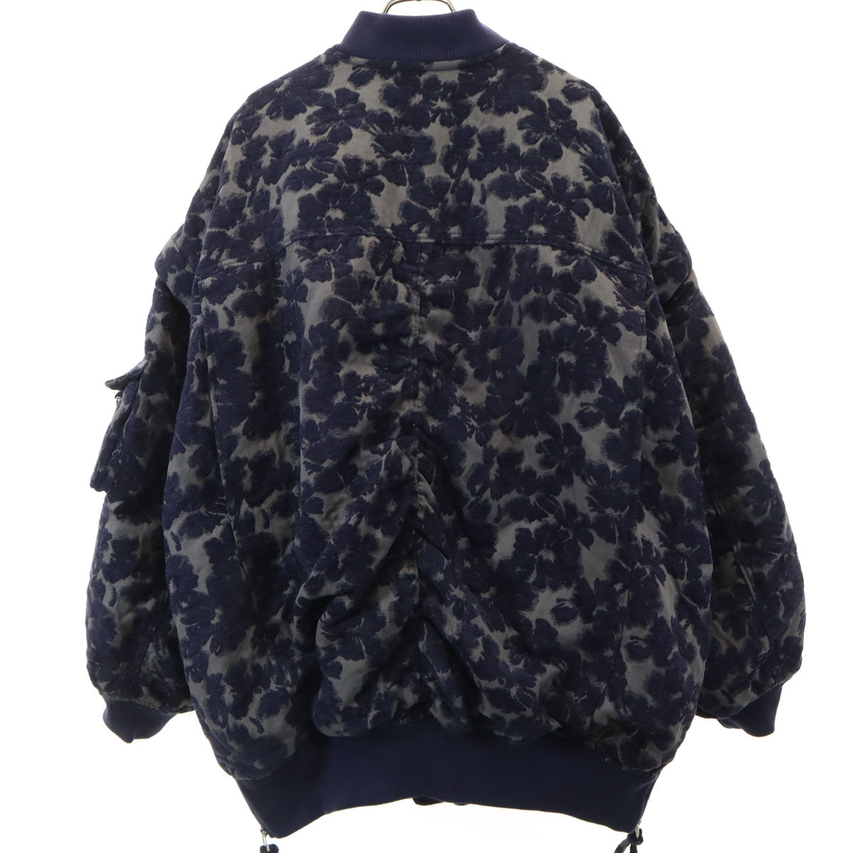 MAISON SPECIAL メゾンスペシャル 総柄 2WAY フラワージャガード ブルゾン F ネイビー系 メンズ