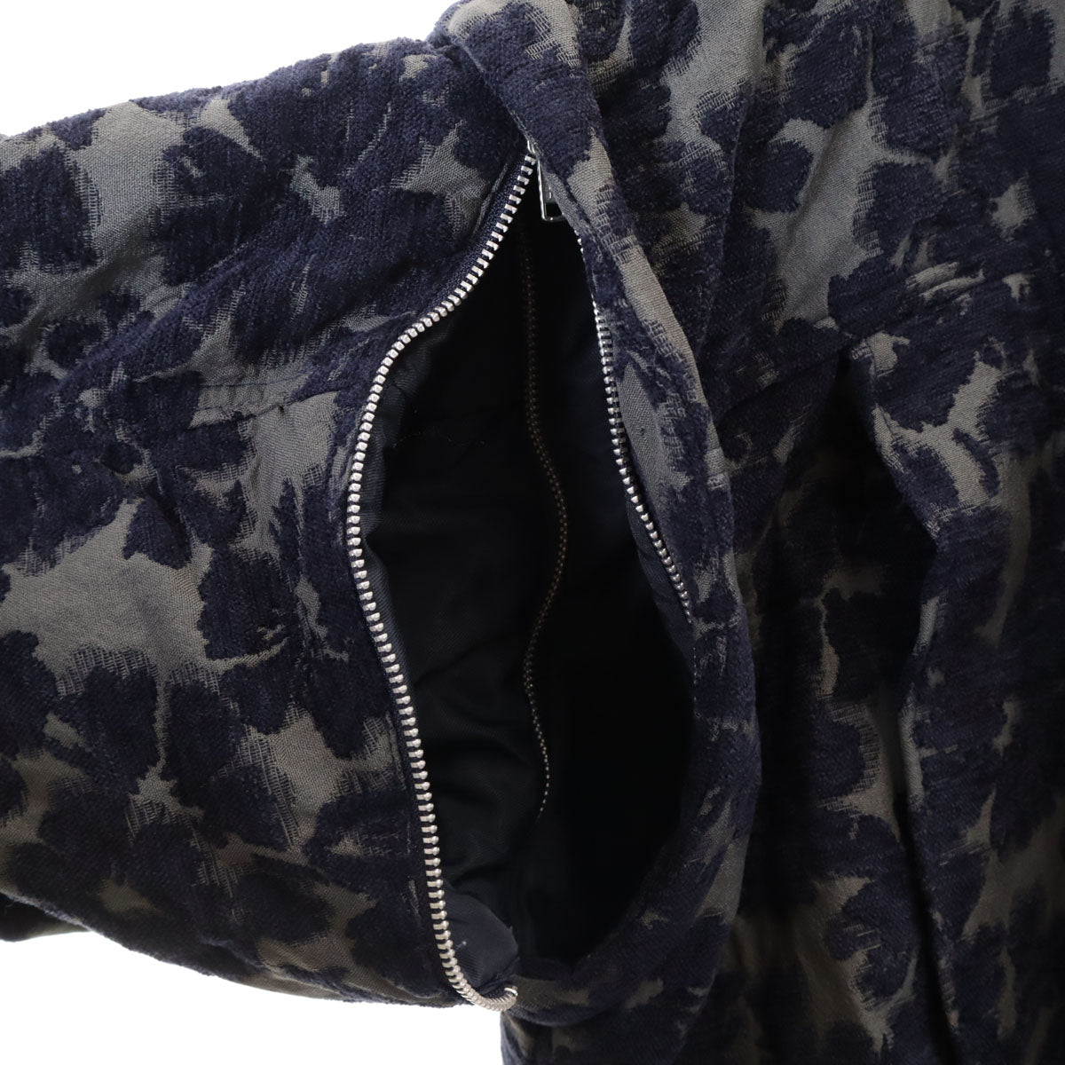 MAISON SPECIAL メゾンスペシャル 総柄 2WAY フラワージャガード ブルゾン F ネイビー系 メンズ