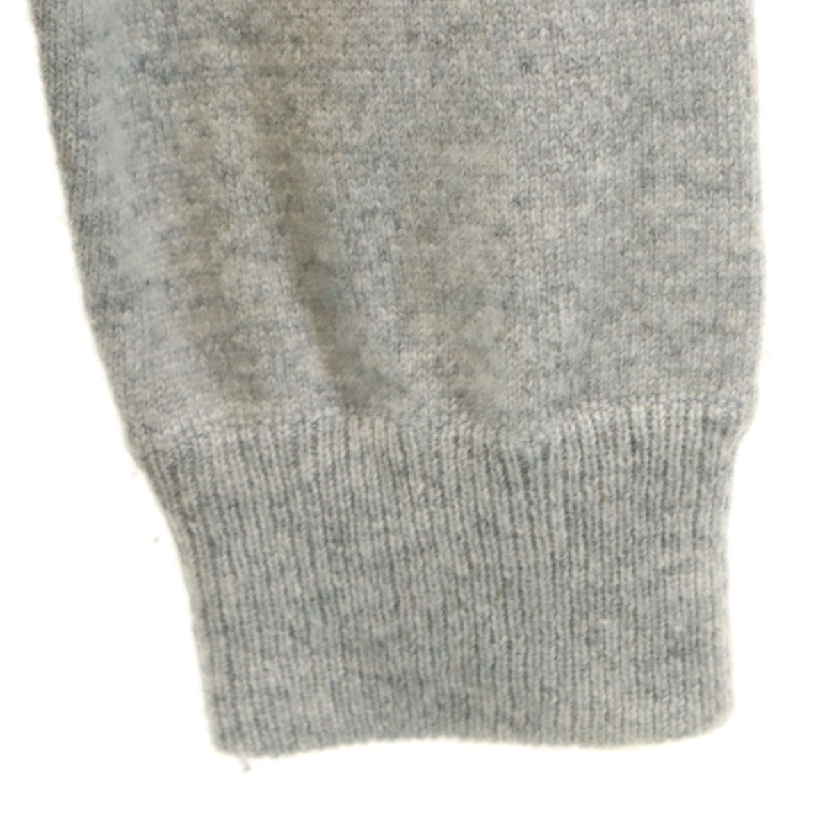 QUEENE AND BELLE クイーンアンドベル スコットランド製 長袖 ニット パーカー グレー レディース