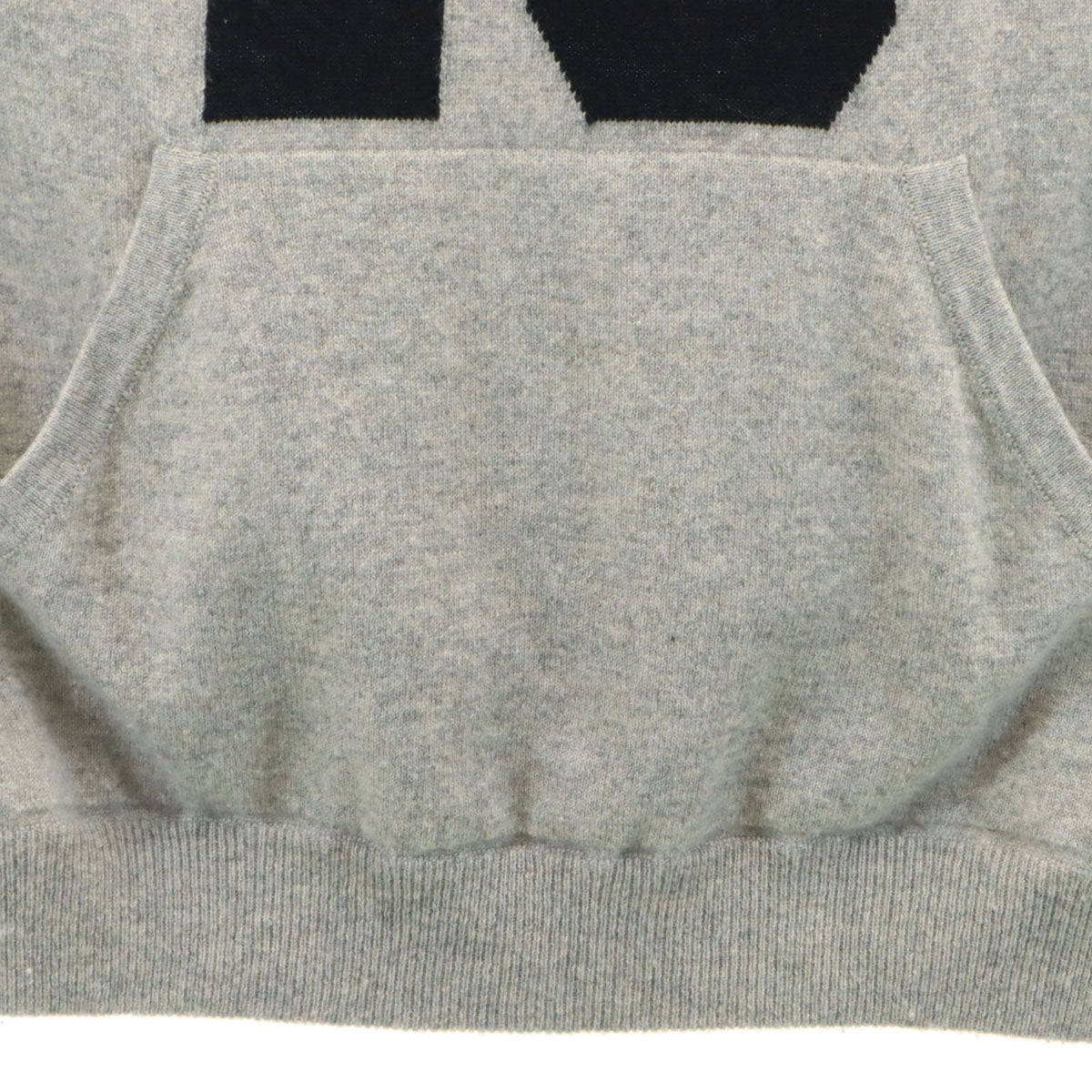 QUEENE AND BELLE クイーンアンドベル スコットランド製 長袖 ニット パーカー グレー レディース