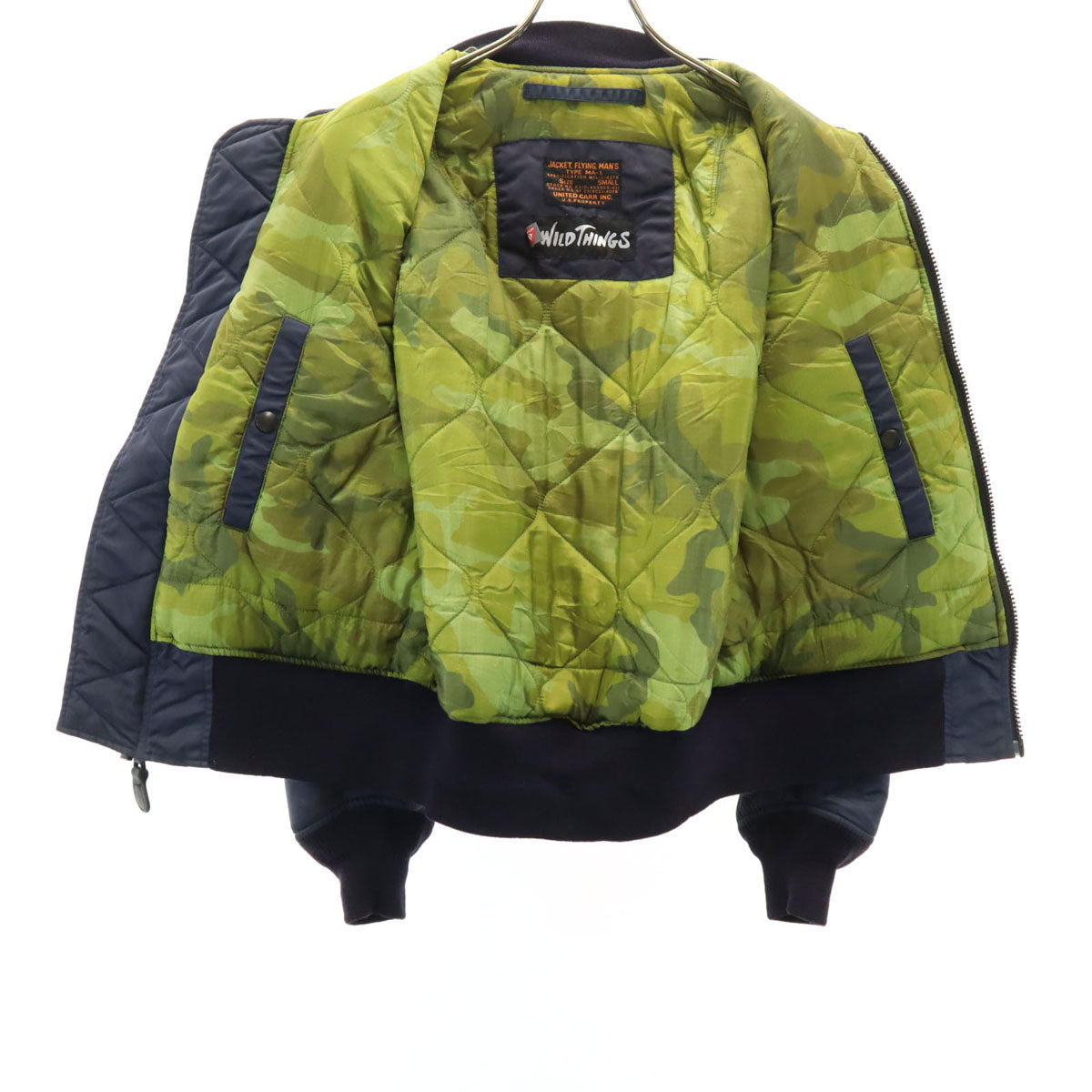 WILDTHINGS ワイルドシングス MA-1 フライトジャケット S ネイビー メンズ