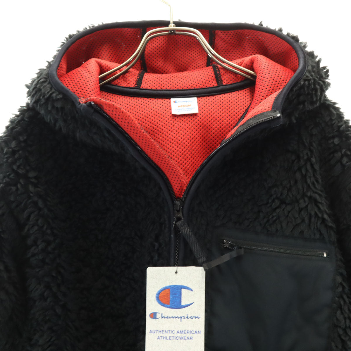 未使用 Champion チャンピオン フリースジャケット M ブラック ナノユニバース別注 メンズ