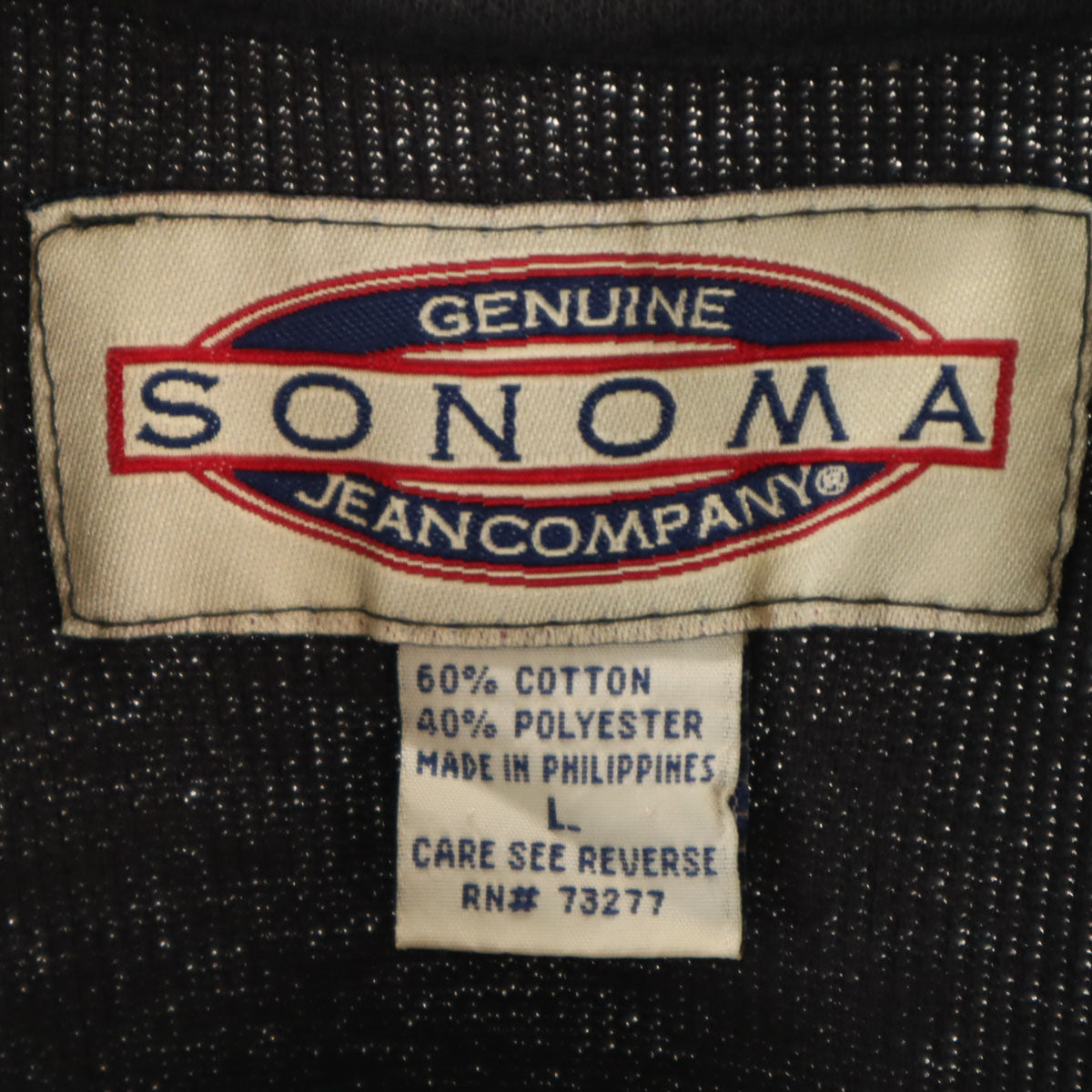 SONOMA 90s オールド 長袖 ポロシャツ L 黒 メンズ