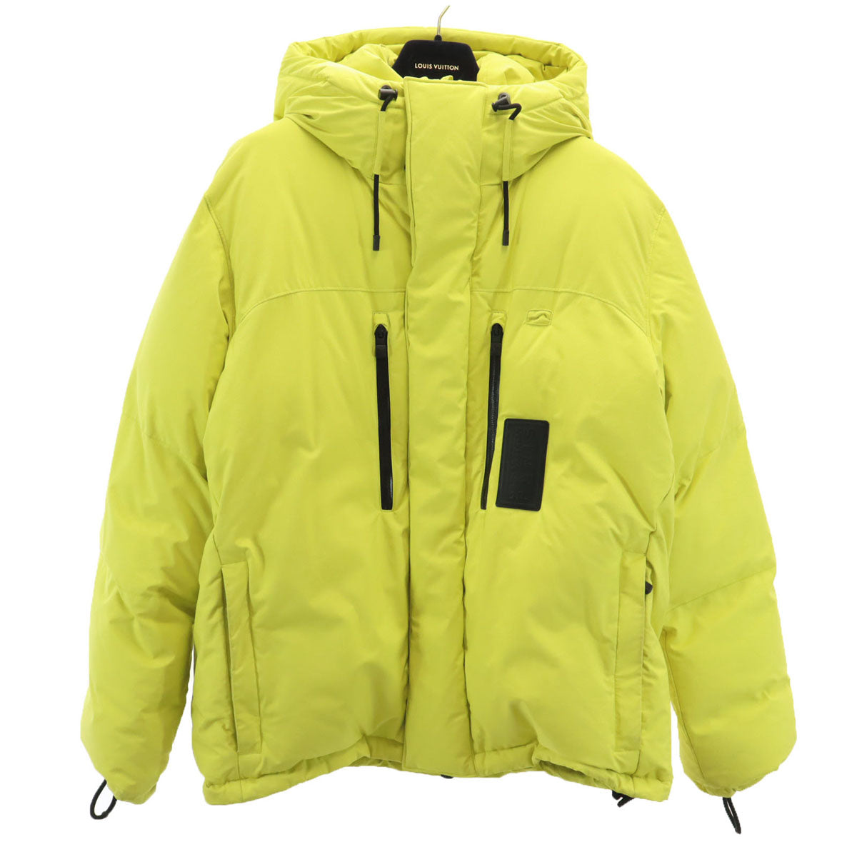 LOUIS VUITTON ルイヴィトン フランス製 ダウンジャケット 44 イエロー ハンガー カバー付き メンズ