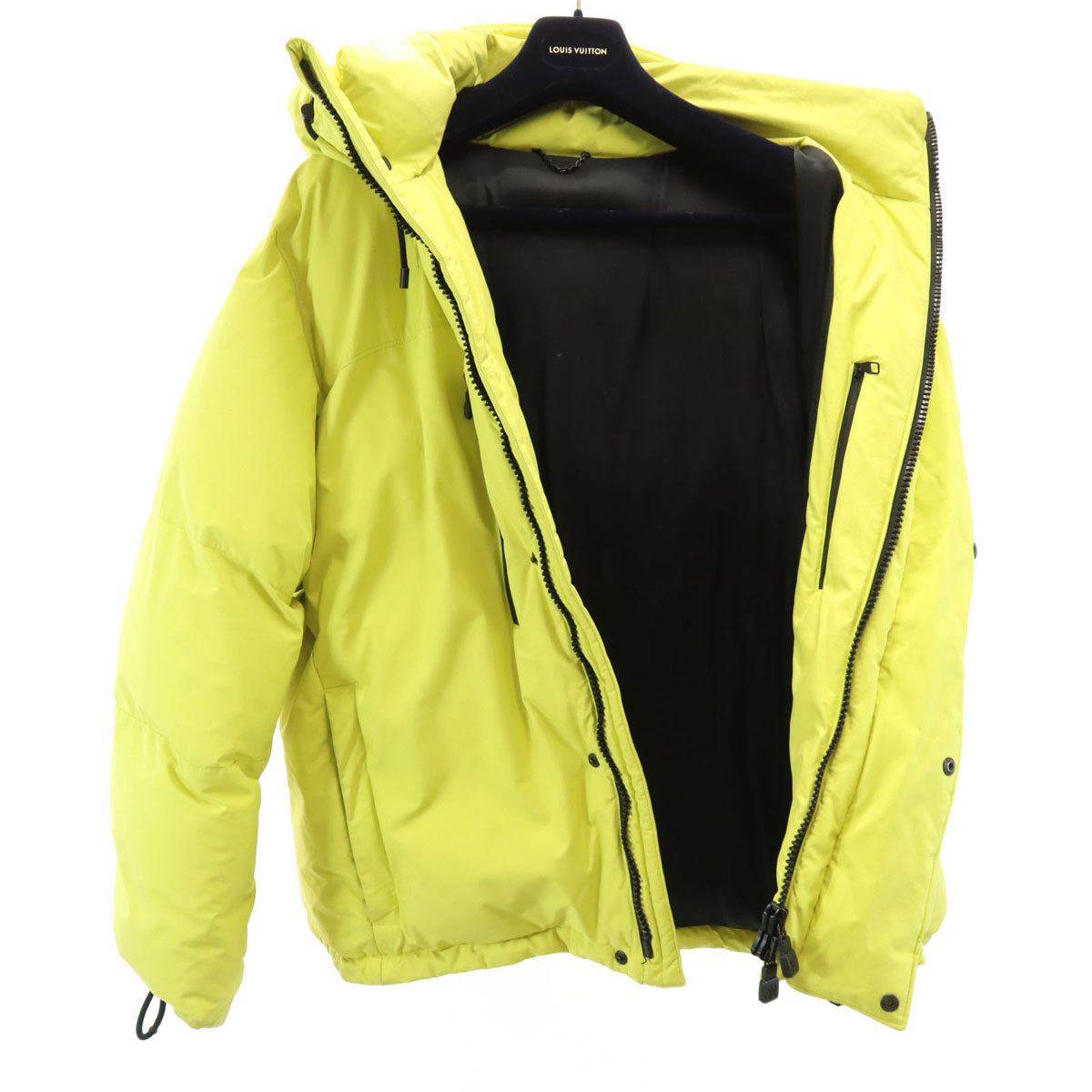 LOUIS VUITTON ルイヴィトン フランス製 ダウンジャケット 44 イエロー ハンガー カバー付き メンズ