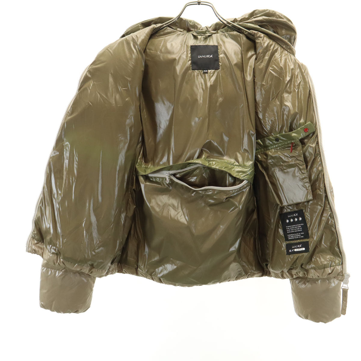 DUVETICA デュベティカ ブルガリア製 THIA ダウンジャケット 42 グレージュ系 レディース