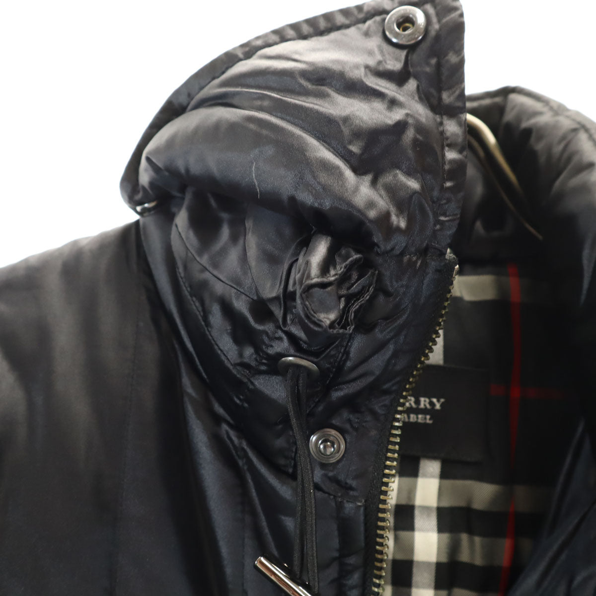 BURBERRY BLACK LABEL バーバリーブラックレーベル ダウンジャケット M ブラック 三陽商会 レディース