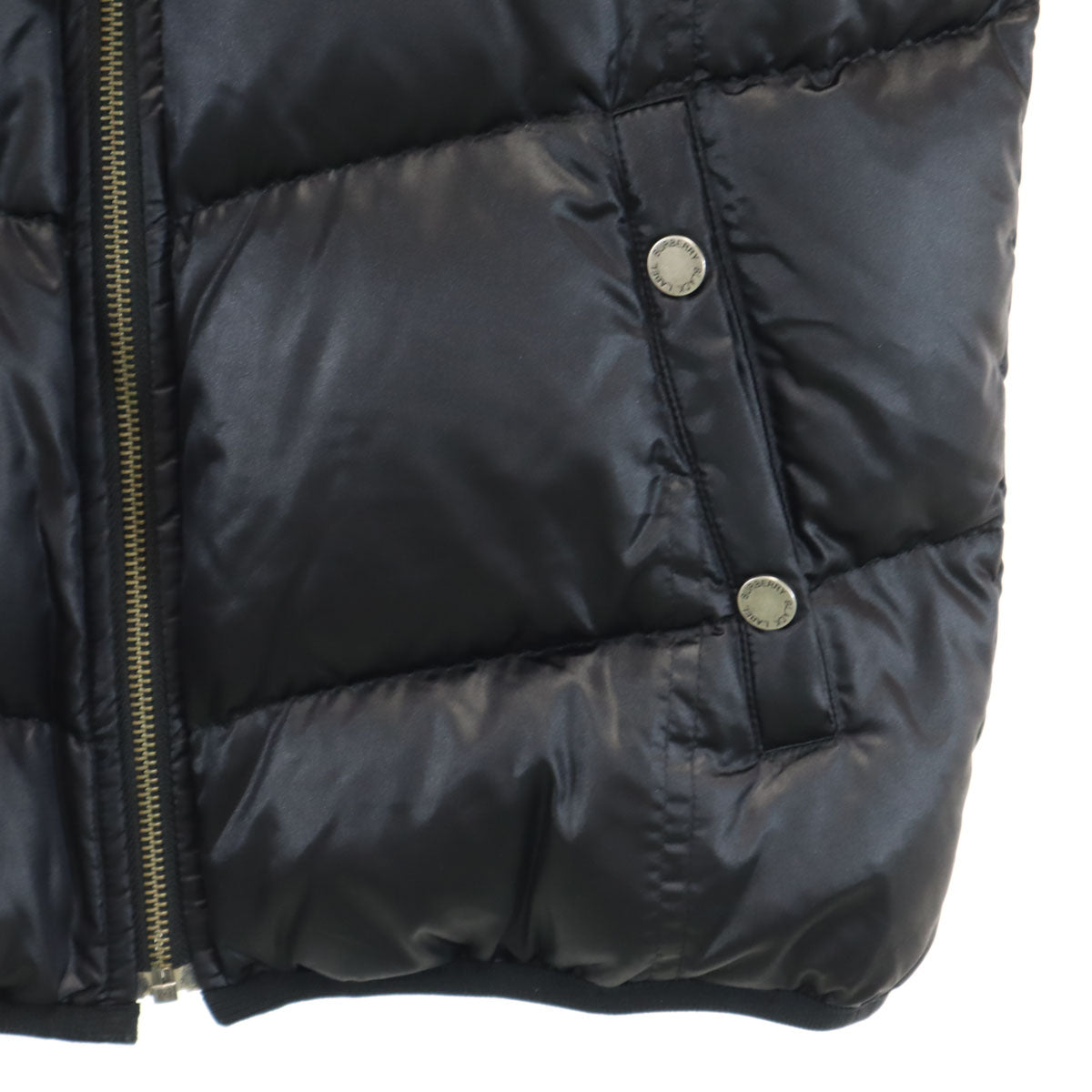 BURBERRY BLACK LABEL バーバリーブラックレーベル ダウンジャケット M ブラック 三陽商会 レディース