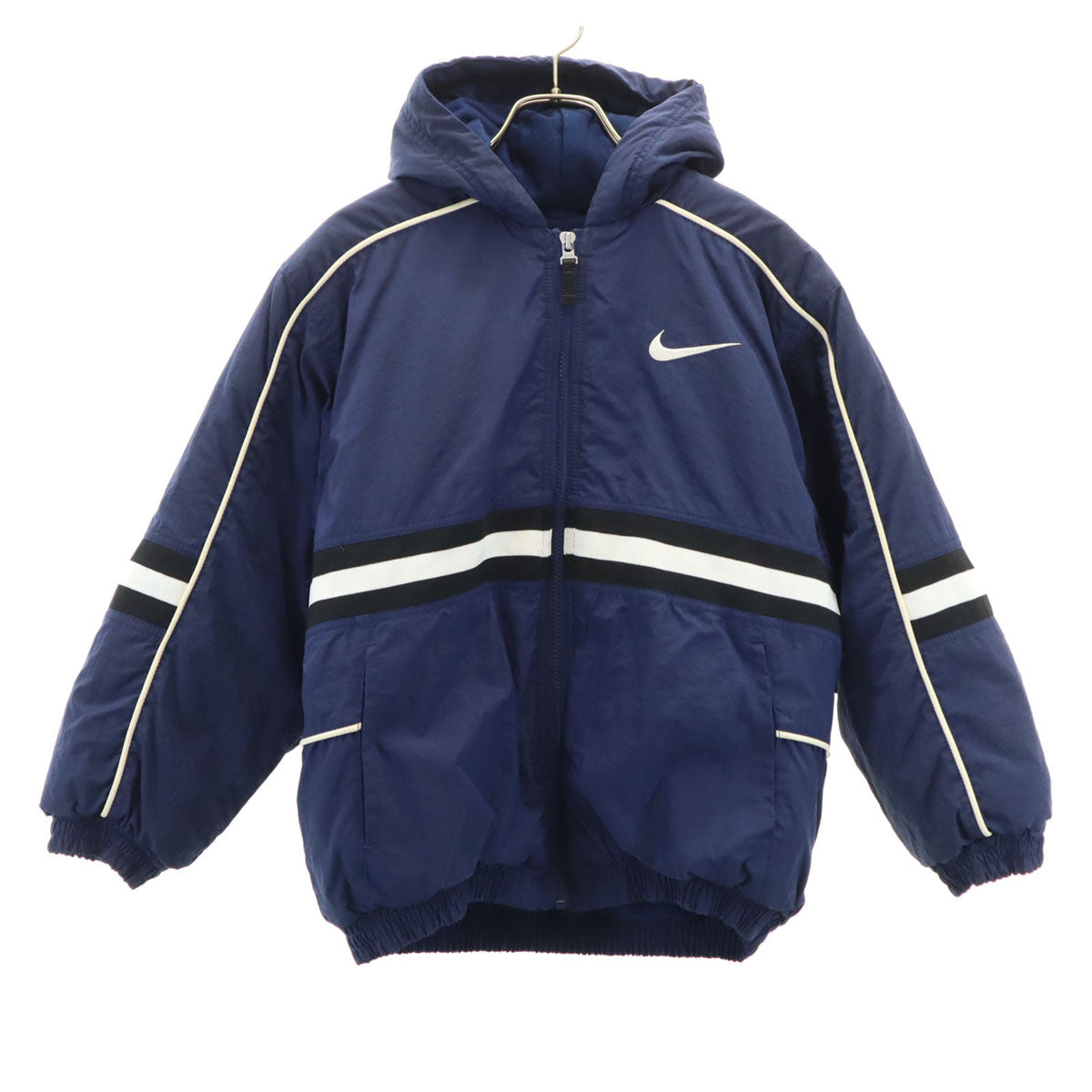 NIKE ナイキ 90s 00s オールド 白タグ 中綿ジャケット M ネイビー キッズ