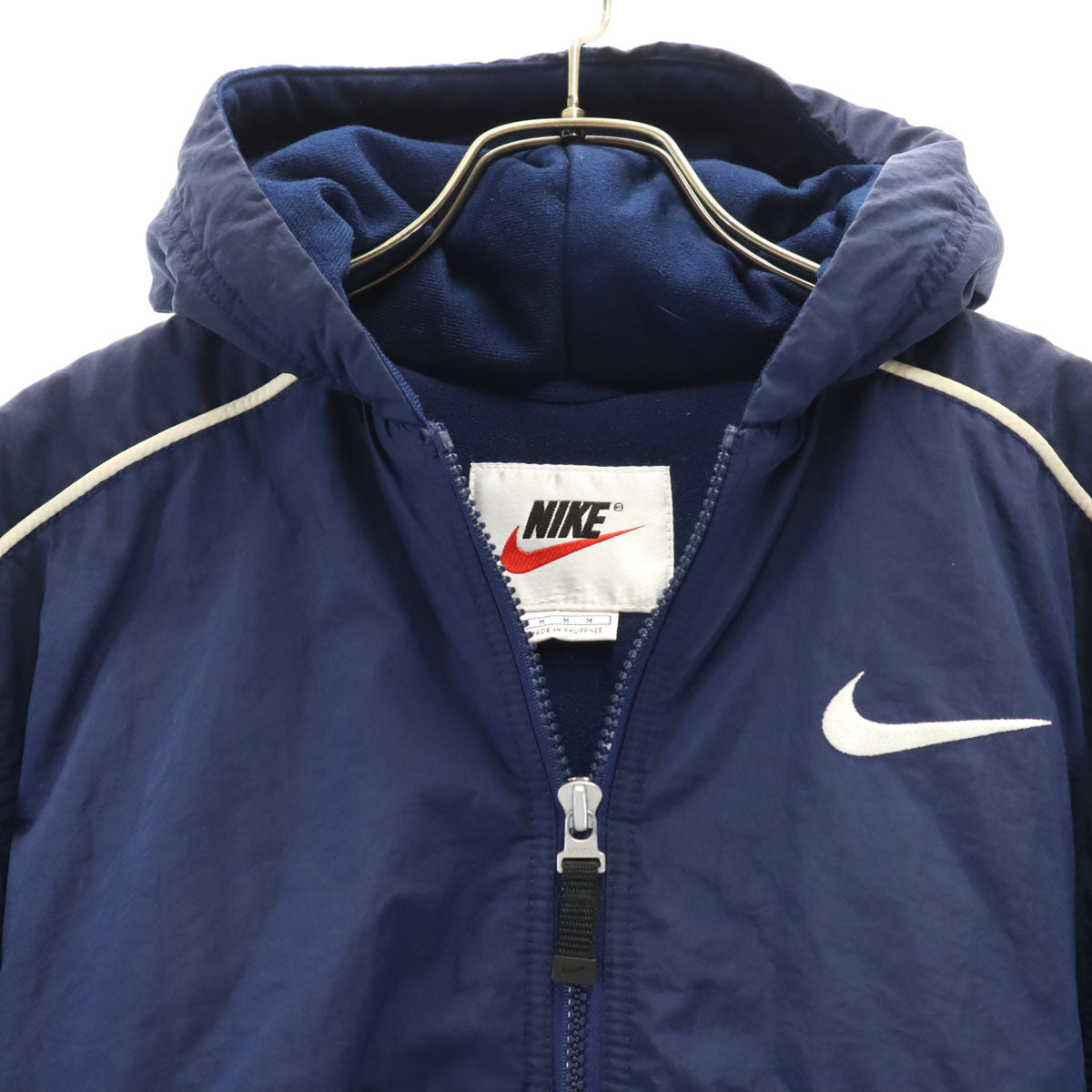 NIKE ナイキ 90s 00s オールド 白タグ 中綿ジャケット M ネイビー キッズ