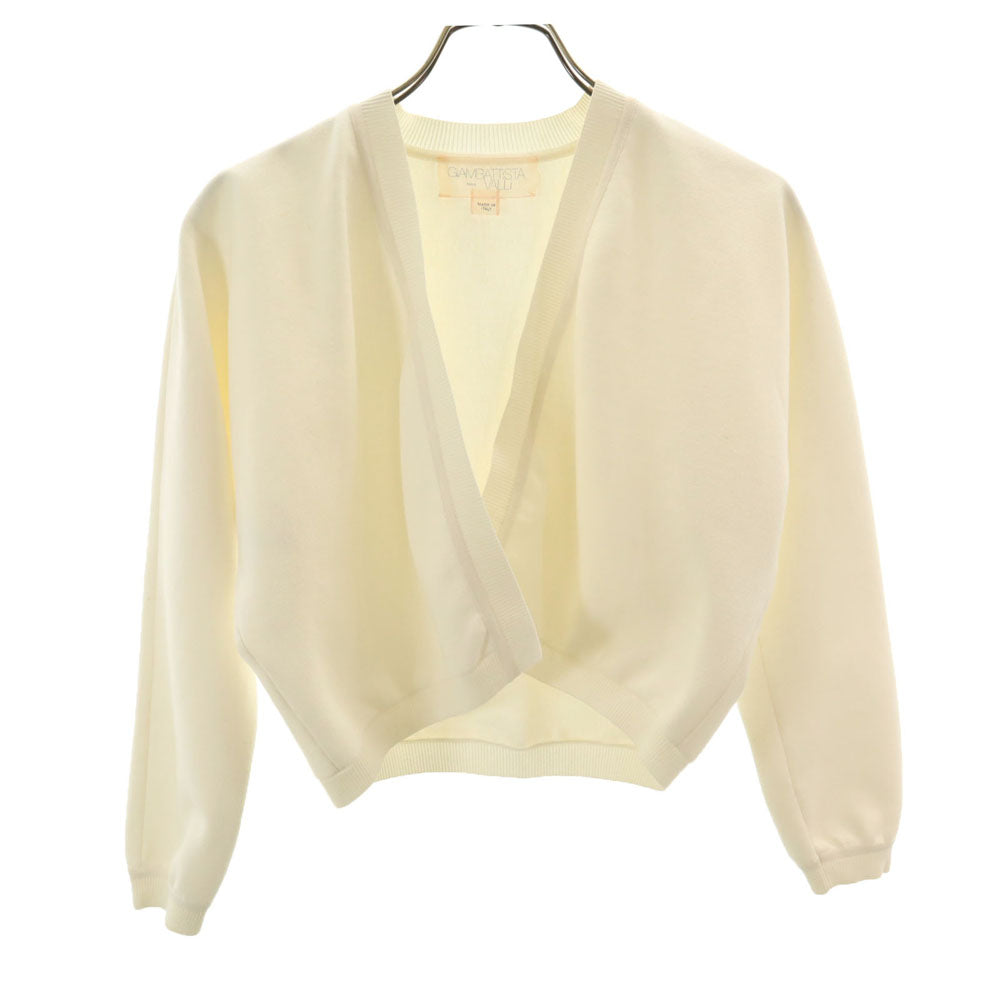 ジャンバティスタ バリ イタリア製 長袖 カーディガン 40 ホワイト レディース