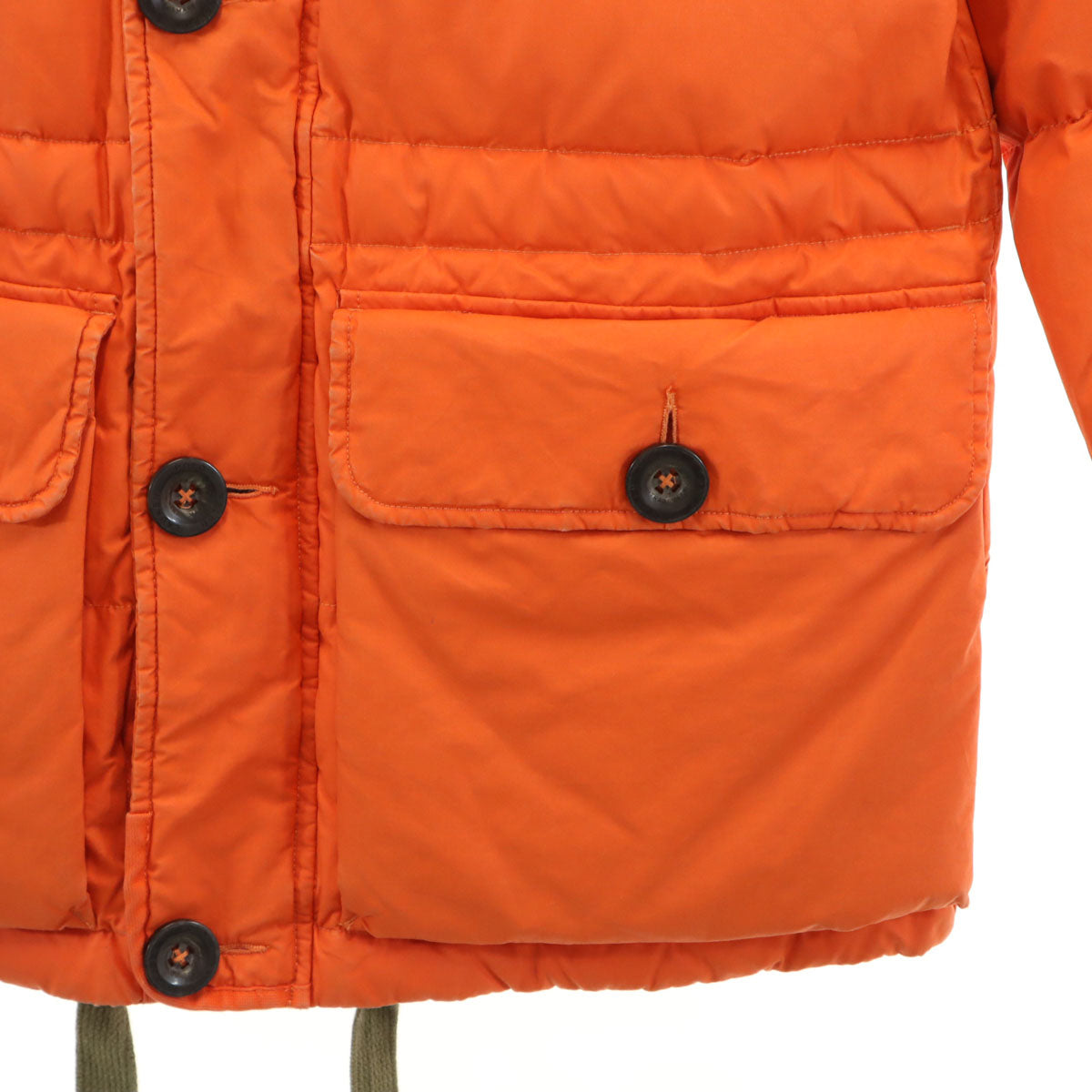 Polo by Ralph Lauren ポロバイラルフローレン ワックスコーティング加工 ダウンジャケット S オレンジ メンズ