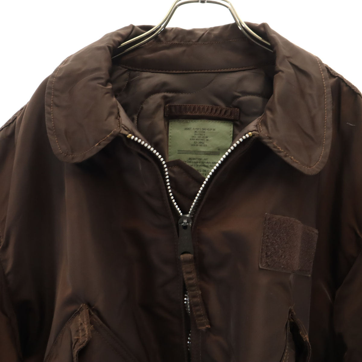 ALPHA INDUSTRIES INC アルファインダストリーズ USA製 フライトジャケット XXL ブラウン ビッグサイズ メンズ