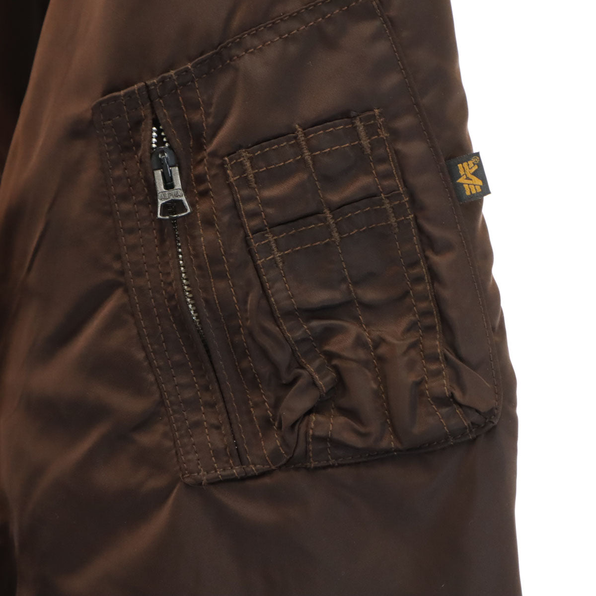 ALPHA INDUSTRIES INC アルファインダストリーズ USA製 フライトジャケット XXL ブラウン ビッグサイズ メンズ