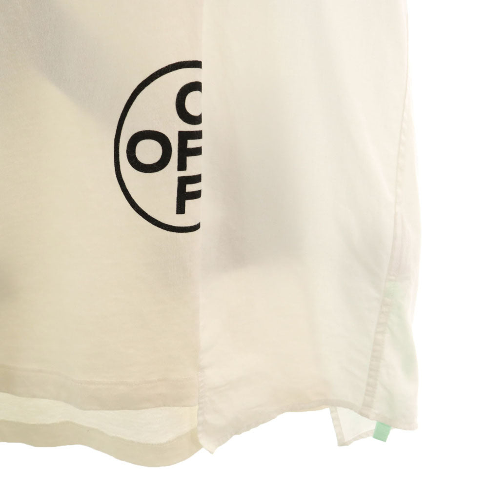 OFF-WHITE オフホワイト イタリア製 長袖 カットソー M ホワイト メンズ