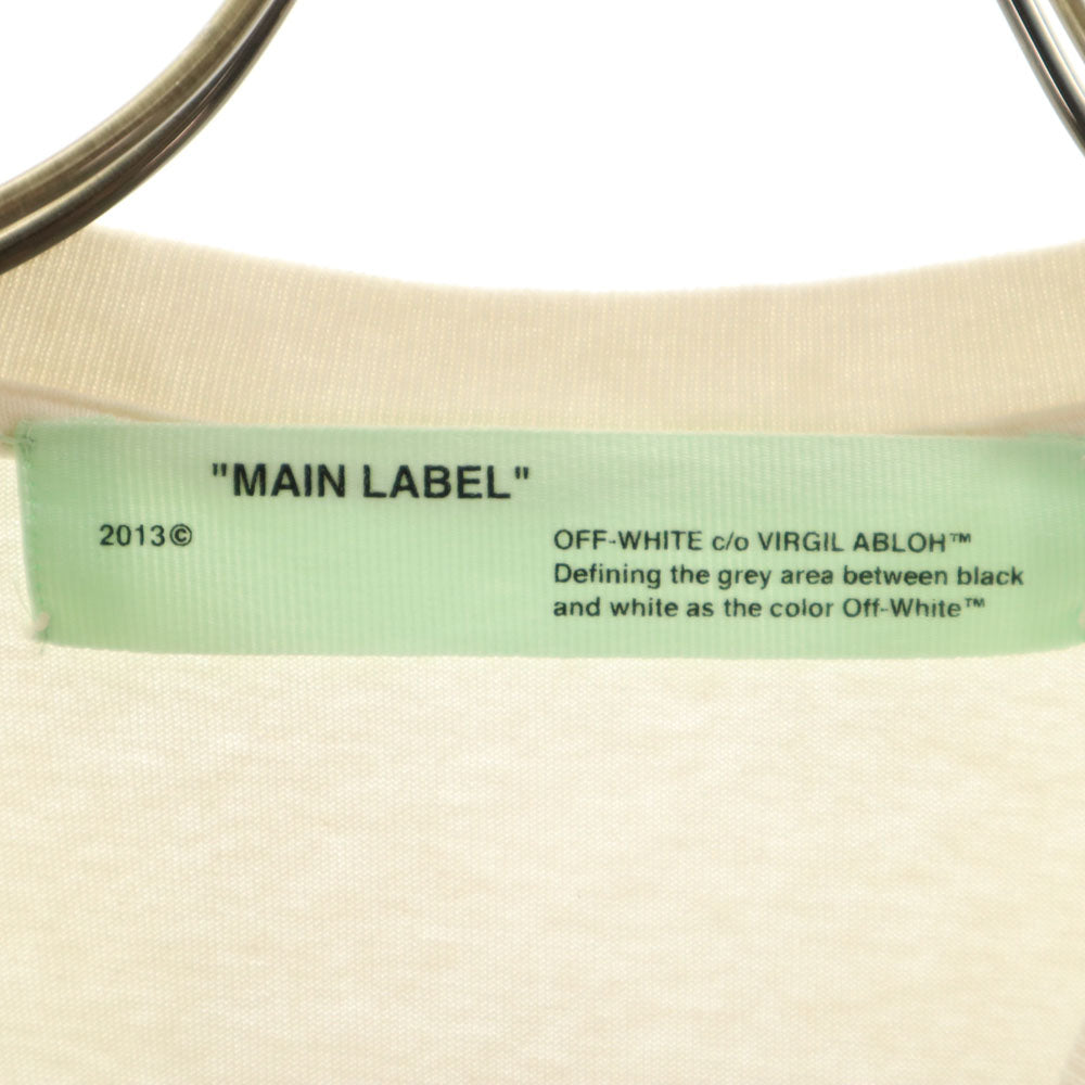 OFF-WHITE オフホワイト イタリア製 長袖 カットソー M ホワイト メンズ