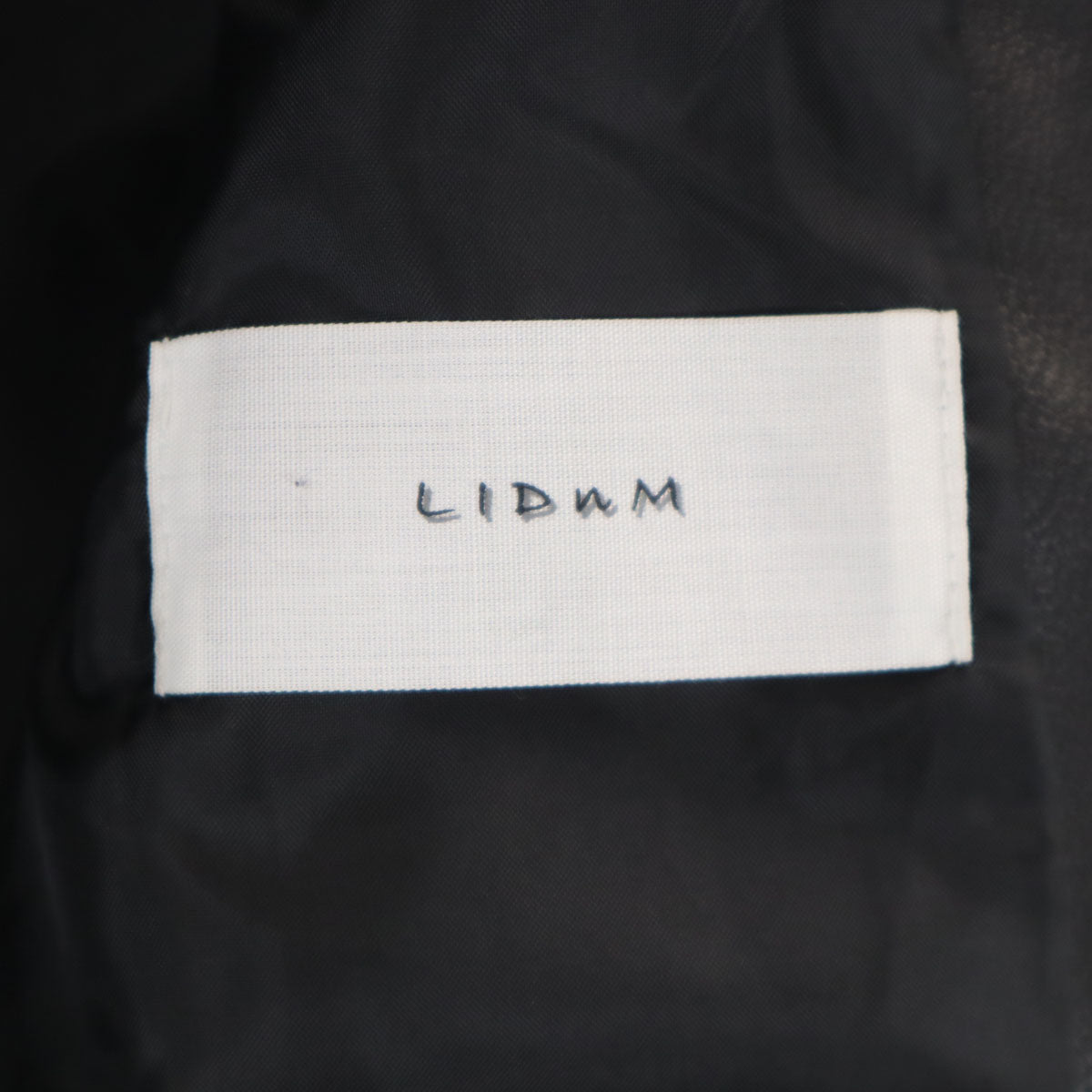 LIDNM リドム 日本製 羊革 ライダースジャケット L ブラック シングル ラムレザー メンズ