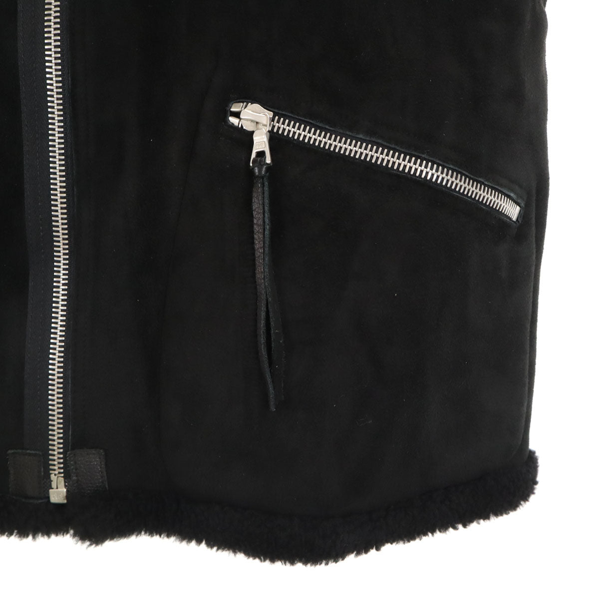 COMOLI コモリ 羊革 シープスキン ムートンジャケット 1 ブラック ヌバック メンズ