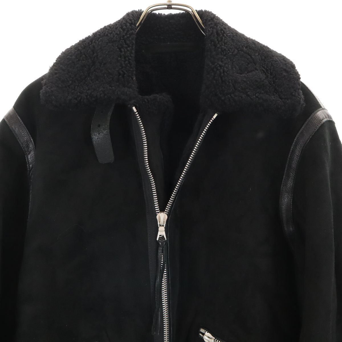 COMOLI コモリ 羊革 シープスキン ムートンジャケット 1 ブラック ヌバック メンズ